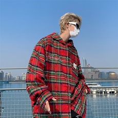 原宿慵懒衬衫街头气质ins文艺新款流行长袖时尚日系百搭V领，男装衬衫，星座716-3