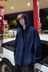 长袖衬衫日系港风ins宽松衬衣男生夏季潮流百搭休闲外套CSS701P75，男装衬衫，电商D256-2(原A064-2)