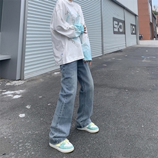 A178秋冬季牛仔裤男直筒修身显瘦百搭潮牌裤子740P40限价59，男装牛仔裤，电商A178