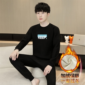 秋冬保暖内衣男士秋衣秋裤加绒加厚青年l两件套套装TZ3133-P67图片