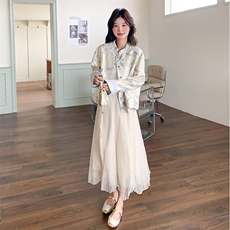 现货！26年春装新款新中式短款外套5529-P160K228，女装短外套，2D112