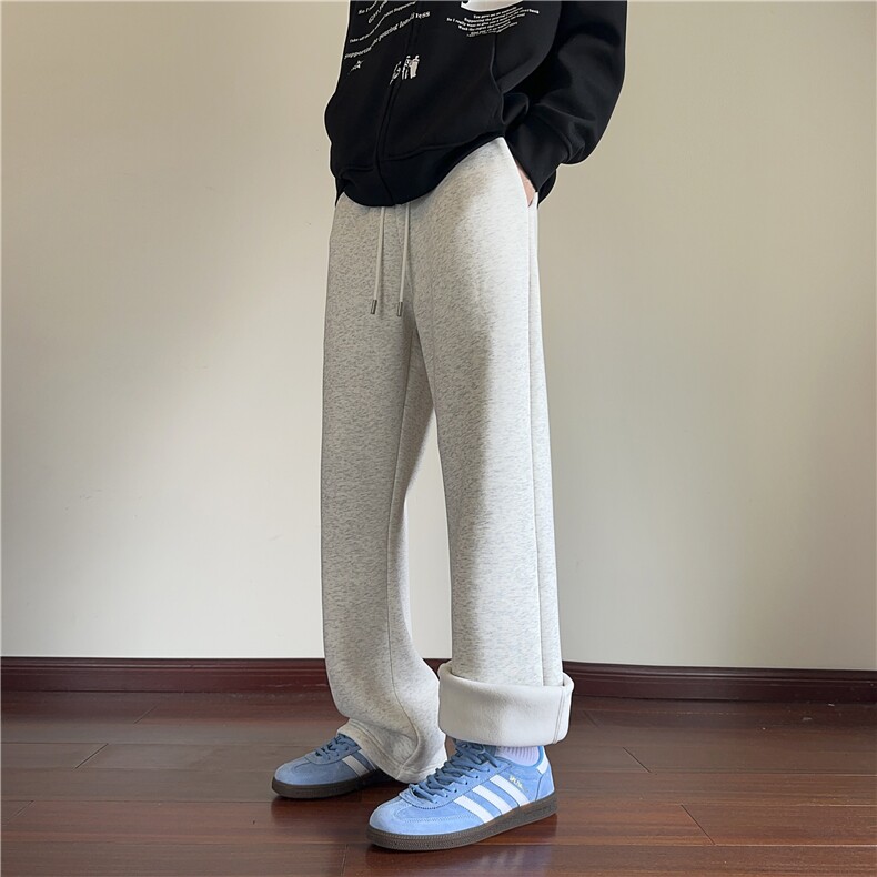 秋冬加绒加厚微喇弯刀卫裤红地板XZ604-K115JR-特P40控78,男装休闲裤,星座604