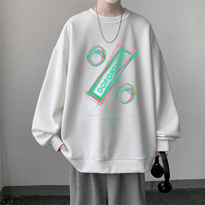 圆领卫衣男大码加厚加绒长袖t恤男S6171-P28 加绒款-P33图片