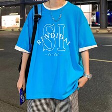男潮流夏季圆领T恤宽松短袖T512P30，男装T恤，星座1116-2
