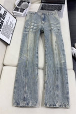 B221美式ins高街暗黑重工艺修身微喇牛仔裤LK26660-特P46控78，男装牛仔裤，电商B221
