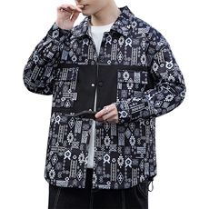2023-403-2-JK3005-P85抖音精品质款夹克外套翻领印花青少年-，男装夹克，星座1018-1​