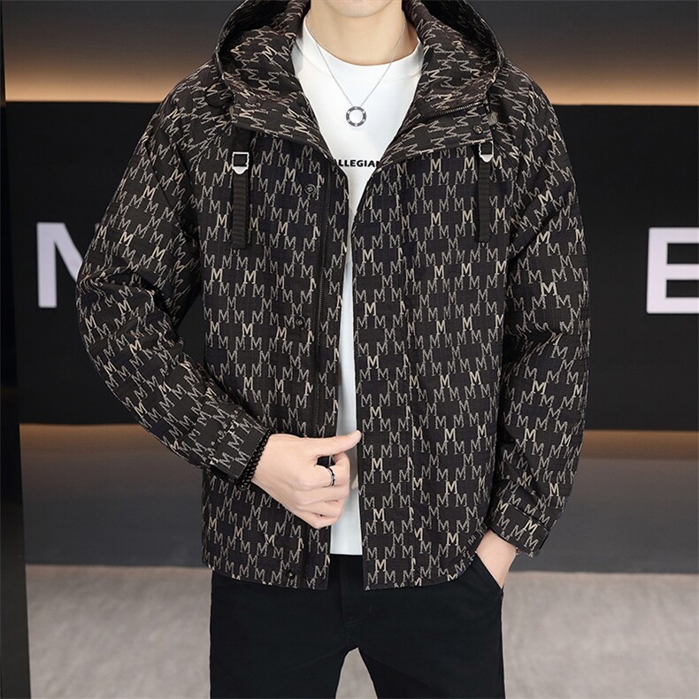 秋季夹克男高品质连帽外套型男商务休闲青年外套男N25802-P105,男装夹克,星座310B-3