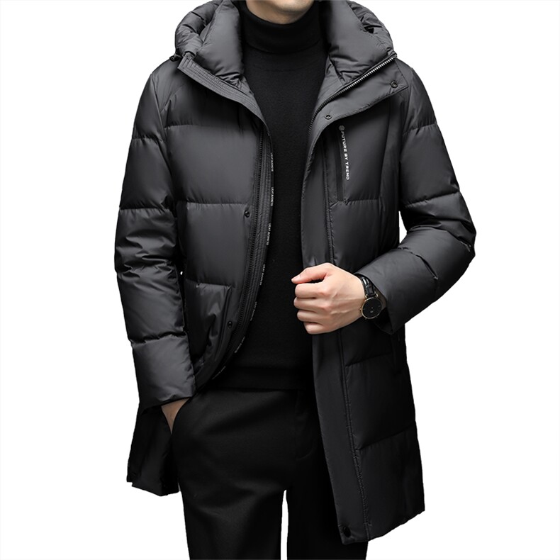 CSYR97768钱塘2020-2冬季厚款商务休闲中长款中年男士羽绒服P365,男装羽绒服,钱塘207-2