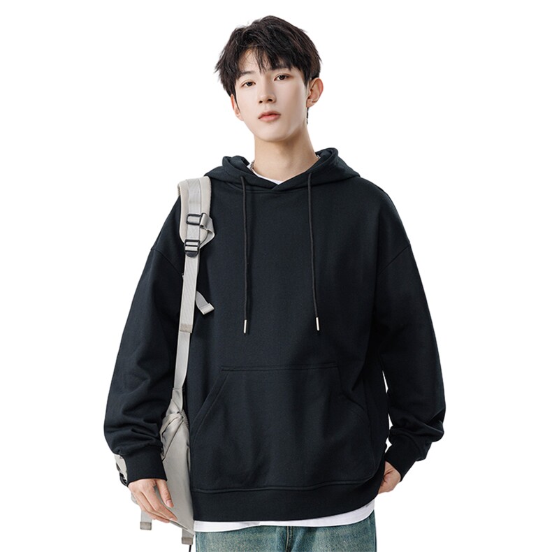 纯色连帽卫衣潮牌宽松秋季新款日系复古长袖外套A436-DX222-P45,男装卫衣,电商A436