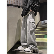 抖音得物品质大口袋百搭休闲裤212-2-DY70-特P55，男装休闲裤，星座808A-1
