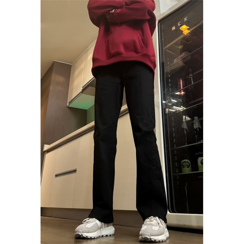 主推货足 渐变修身大码直筒微喇毛边牛仔裤 K860-K861-K866-P50图片