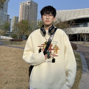 高质量！秋冬季半高领毛衣男士加绒加厚线衣针织衫男DMY537-特P38图片