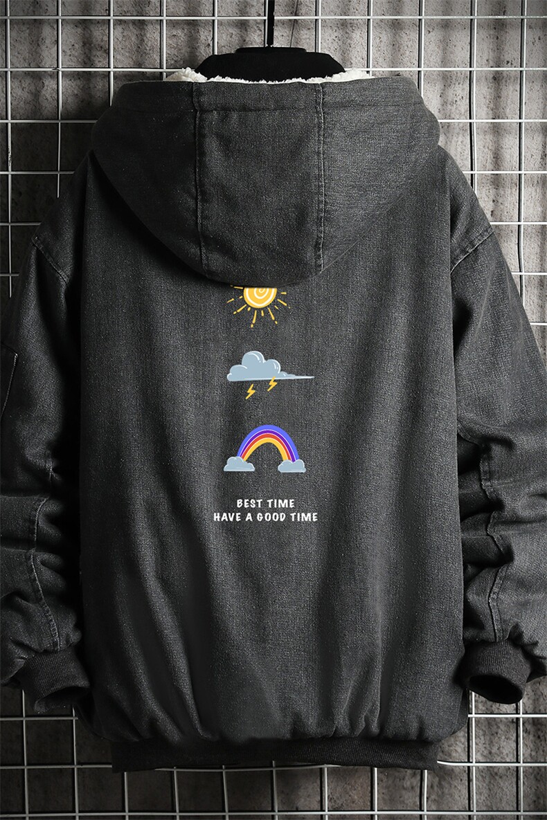 NM53141-P140牛仔外套男大码加厚加绒棉衣男羊羔毛棉服男,男装棉衣,电商A040A