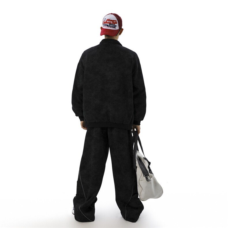 可二开脏脏灰扎染套装大码M-5XL卫衣WY78064P68卫裤WK78065P68，男装休闲套装，星座226-1