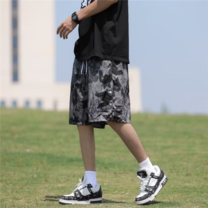 美式复古短裤男夏季新款潮牌ins沙滩裤休闲五分裤运动裤K4019-P23图片