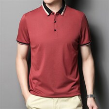短袖T恤男纯色POLO衫夏季新款男士休闲潮流半袖体恤衫P62，男装Polo衫，星座1105-3