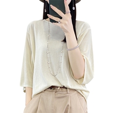 2025年夏季新款篇幅袖女士上衣，女装蕾丝衫/雪纺衫，丽特绒