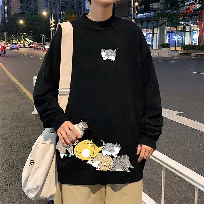 M18155-P45加绒款-P65半高领毛衣男士大码针织衫男毛线衣男,男装针织衫/毛衣,电商A040