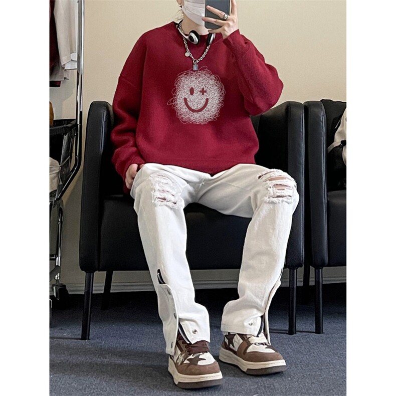 高质量！秋冬季半高领毛衣男加绒加厚线衣男针织衫男MY213-特p38,男装针织衫/毛衣,电商B367