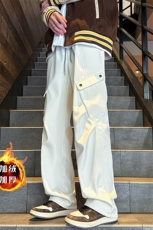 XZ616秋冬新款重磅加绒工装打褶分割休闲长裤TY099JR特P65控78，男装休闲裤，星座512A（原616）