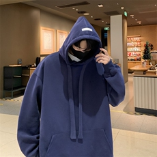 连帽卫衣纯色连帽外套，男装卫衣，星座410-7