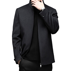 冬季2021中年男士毛呢大衣羊毛呢子休闲夹克男上衣YYN8909-P235，男装毛呢大衣，电商B212（原钱塘6029）