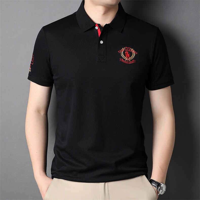 polo衫男夏季新品t恤男短袖翻领保罗衫商务男装潮流半袖体恤,男装T恤,电商B212（原钱塘6029）