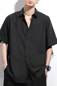 网图  夏季短袖衬衫男 港风宽松冰丝凉爽衬衣C2110/特P22图片