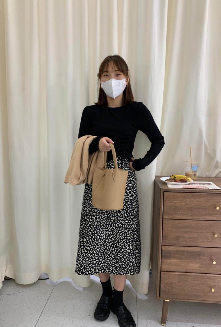 打底+豹纹半裙，女装半身裙，dznkb