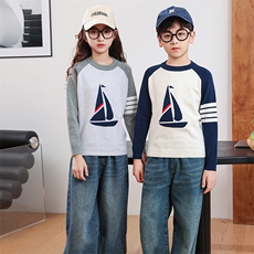 儿童毛衣男童女童秋冬款中大童纯棉针织衫打底衫上衣洋气毛线衣，童装儿童针织衫，暖姿羊绒童装店