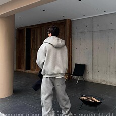 美式重磅双拉链连帽卫衣外套男秋冬痞帅休闲外套加厚撞色情侣开衫，女装短外套，星座1210-1