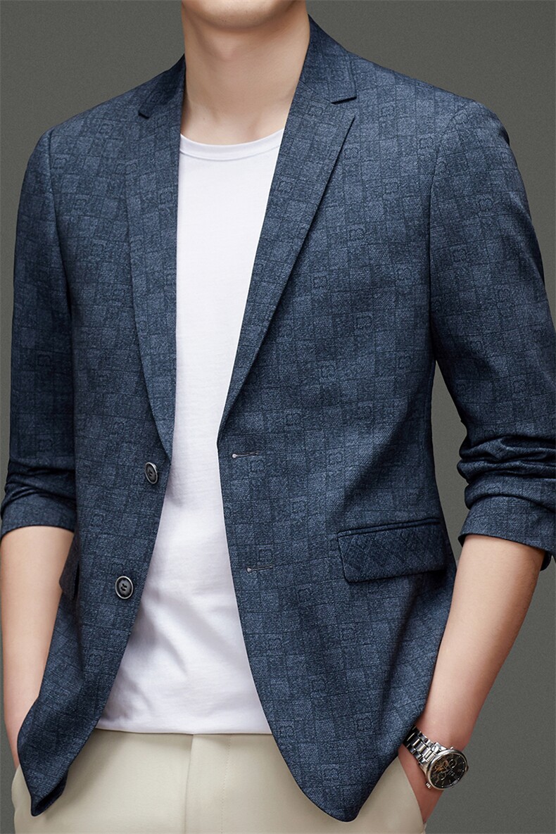DJ2299钱塘2020-3新款时尚休闲百搭简约西服中年男士货稳P147,男装西服,钱塘207-3