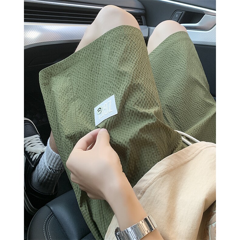 夏季新款泡泡格短裤M~4XL XZ604-DK215-特P25控49图片