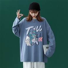 ！2023春季新品潮流行恐龙Fashion长袖T恤潮T115P25控38，男装T恤，A247A