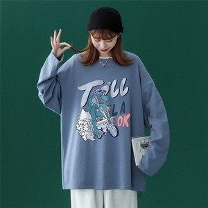 ！2023春季新品潮流行恐龙Fashion长袖T恤潮  T115 P25控38图片