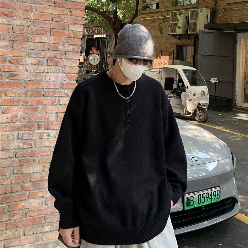 针织衫男士韩版潮流文艺百搭保暖慵懒风2024冬季ins毛衣MZ668-P49,男装针织衫/毛衣,星座412-2