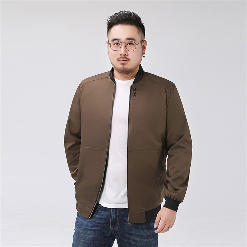 春装新款男士夹克衫男上衣薄款休闲外套XL-8XL加肥大码8809款,男装夹克,星座802