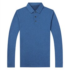 QLM55180男式秋季服装新款长袖T恤青年翻领四季打底体恤P95，男装T恤，电商B360