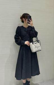 秋季新品，提花面料，高品质简约大方连衣裙,女装连衣裙,More-Lee