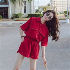 套装/套裙2021年夏季韩版时尚休闲舒适简约潮流修身气质舒适实用，女装套装/套裙，昱喆服饰