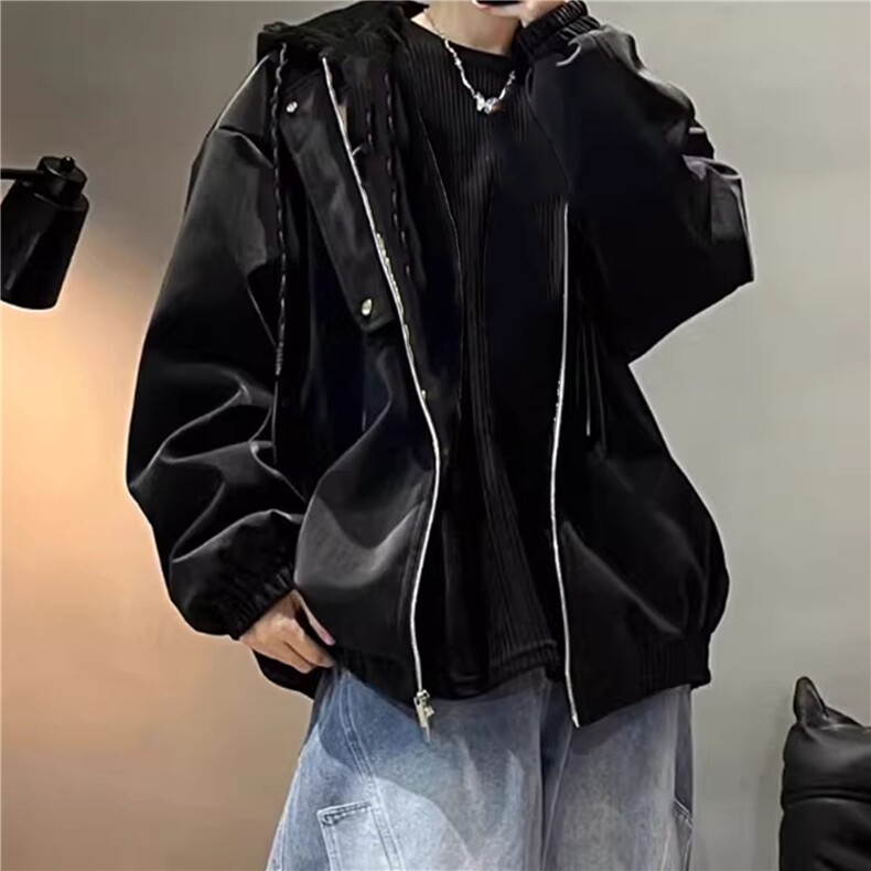 JK756-P75-雾面PU皮衣夹克美式机车服休闲连帽外套,男装夹克,星座1811B