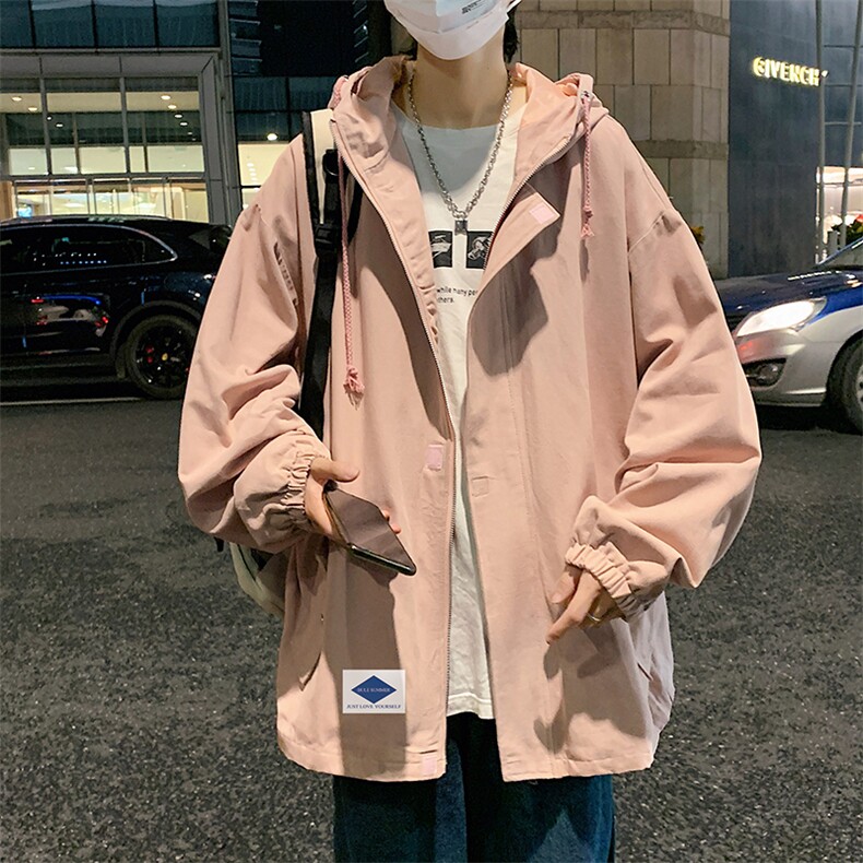 JK41061-P85加棉款-P115纯棉连帽夹克男士大码工装夹克男外套男,男装夹克,电商A040