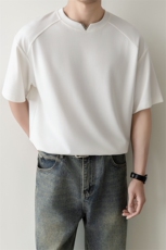 夏打底衫纯色百搭纯色圆领T恤短袖轻熟风A236-82537-特P38，男装T恤，电商A236