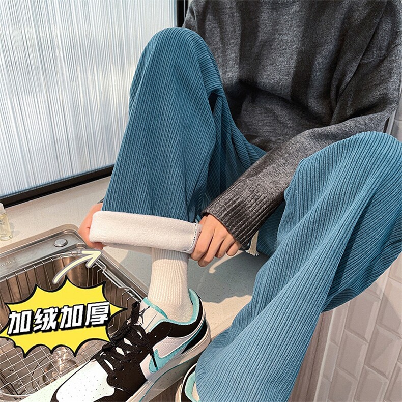 B221 秋冬加绒雪尼尔灯芯绒直筒裤 LK21198-P55常规P50 加绒控78图片