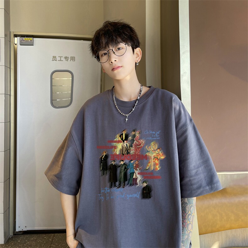 量大优 供视频 230g重磅纯棉短袖t恤男 XT537-特P19图片