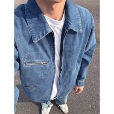 短款底特律夹克男款春秋季立领水洗潮牌牛仔工装外套JK618，男装夹克，星座1116A（原606A-3）