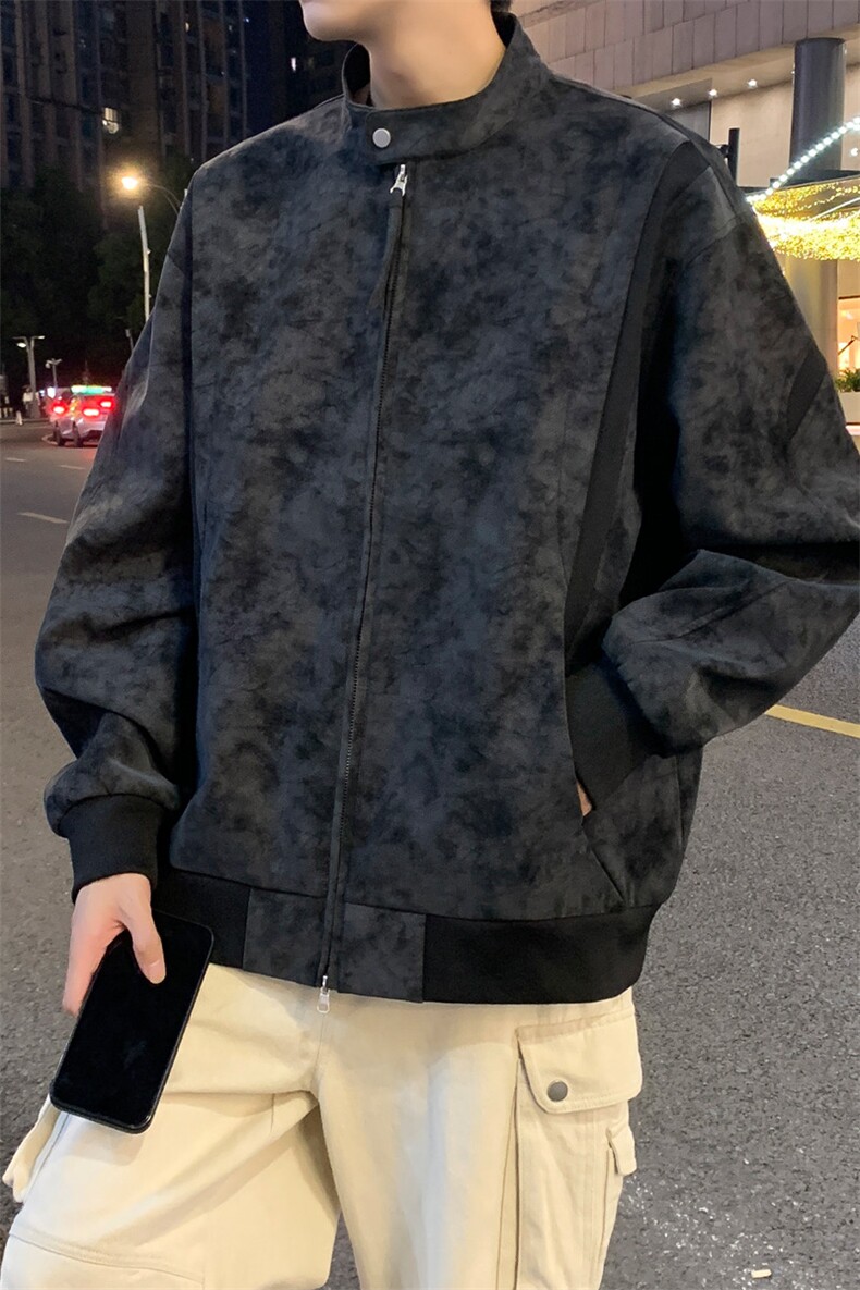 2025秋季新款现货痞帅美式机车皮衣夹克外套DSA157-1-J2550-P91,男装皮衣,电商A157-1