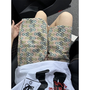 B221 美式ins高街宽松民族风休闲短裤五分裤 LK25558-特P28控58图片