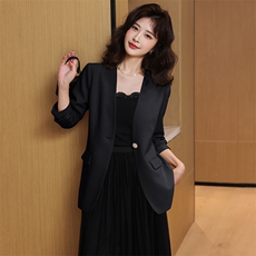 2024春秋新款小个子西装外套女韩版高级感气质女神范休闲西服套装，女装套装/套裙，时尚俏佳人
