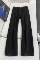 B221美式ins高街暗黑宽松直筒弯刀牛仔裤LK25597-特P38控78，男装牛仔裤，电商B221